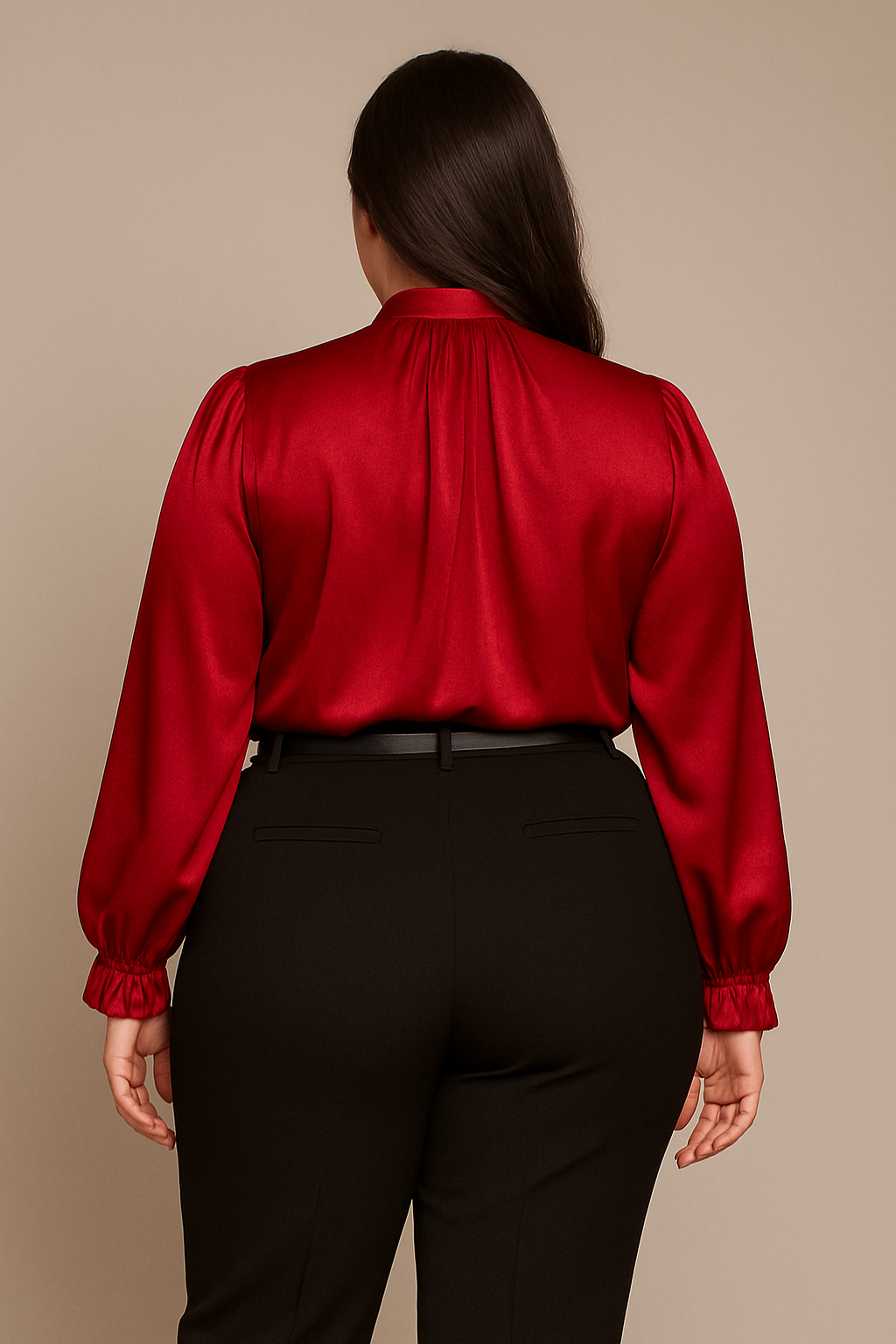 The Crimson Luxe Blouse