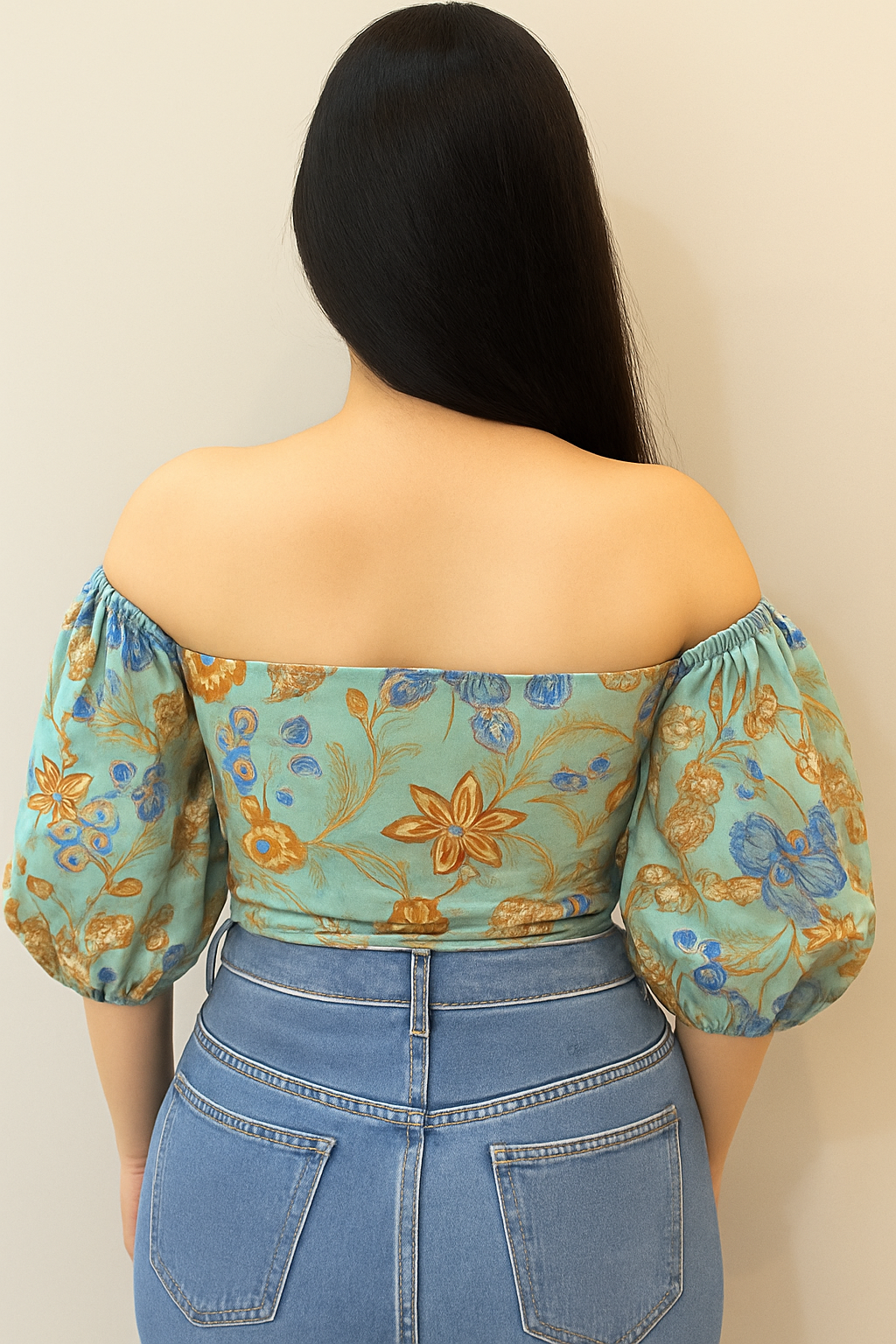 The Amara Wrap Top (Printed)