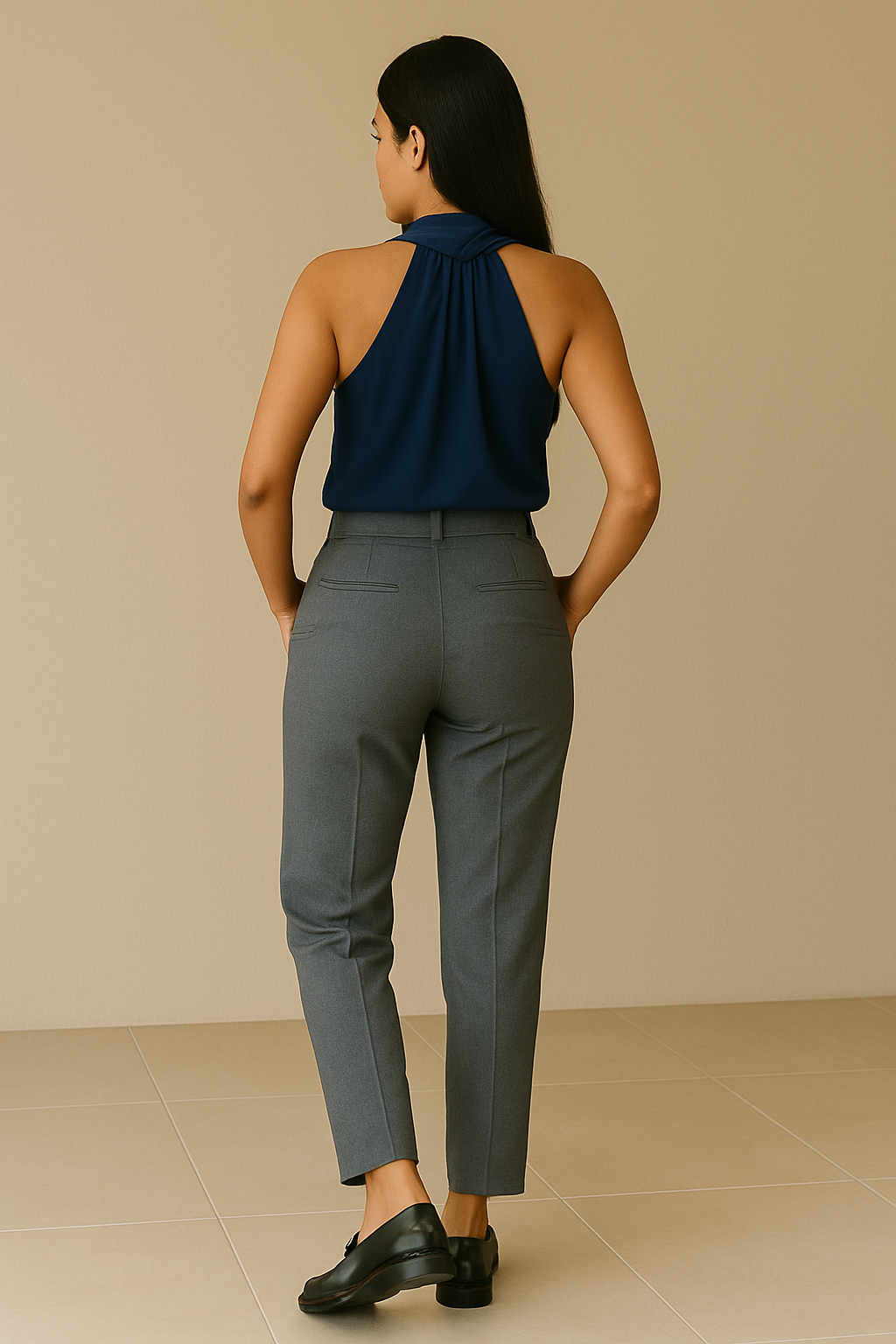 The Sculpted Halter Shell
