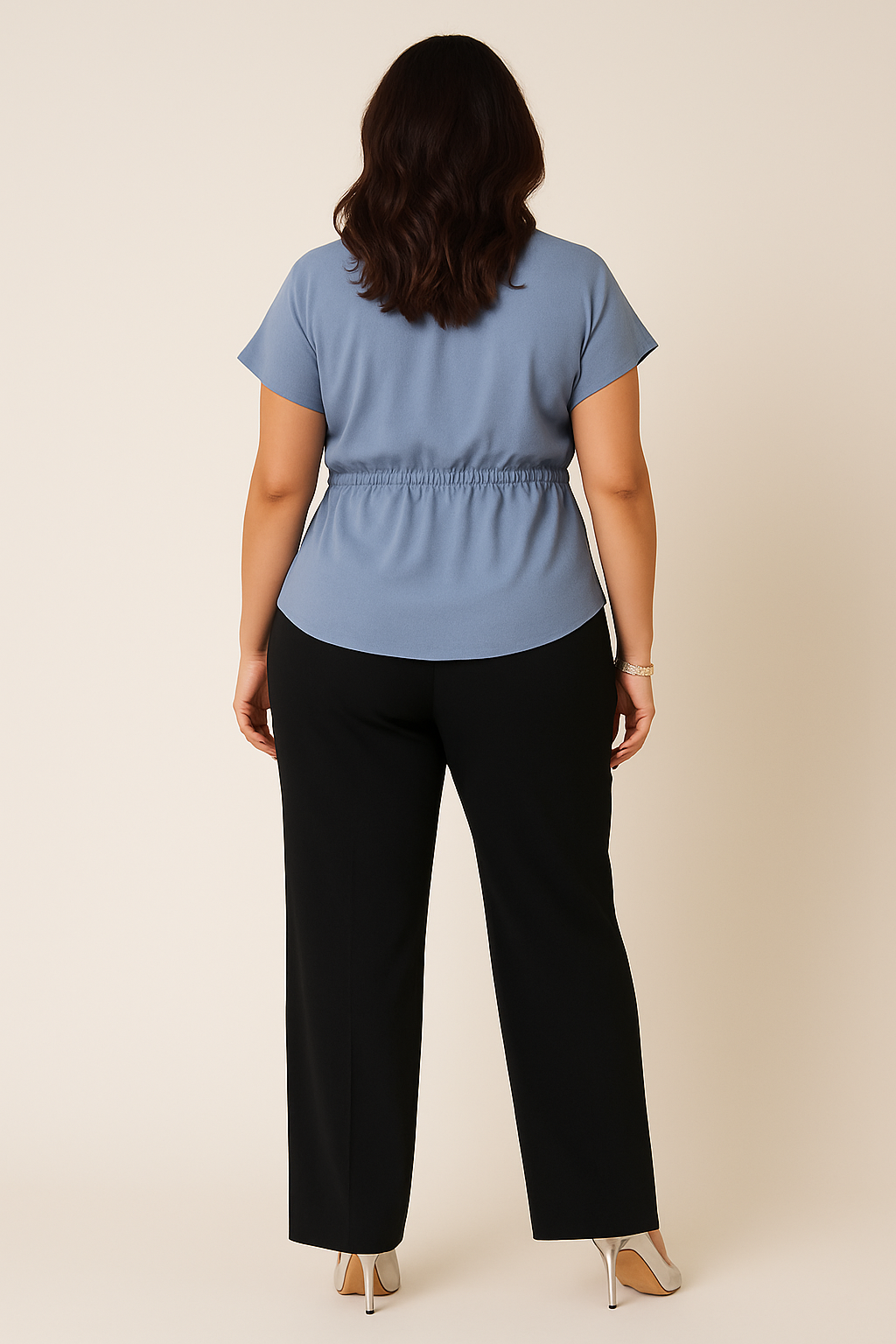 The Cloud Grace Tie-Front Blouse