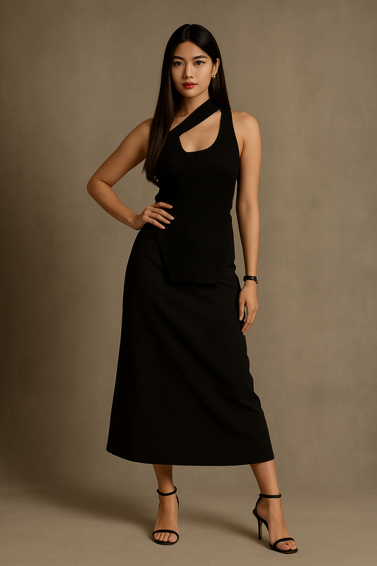 The Midnight Cutout Knit