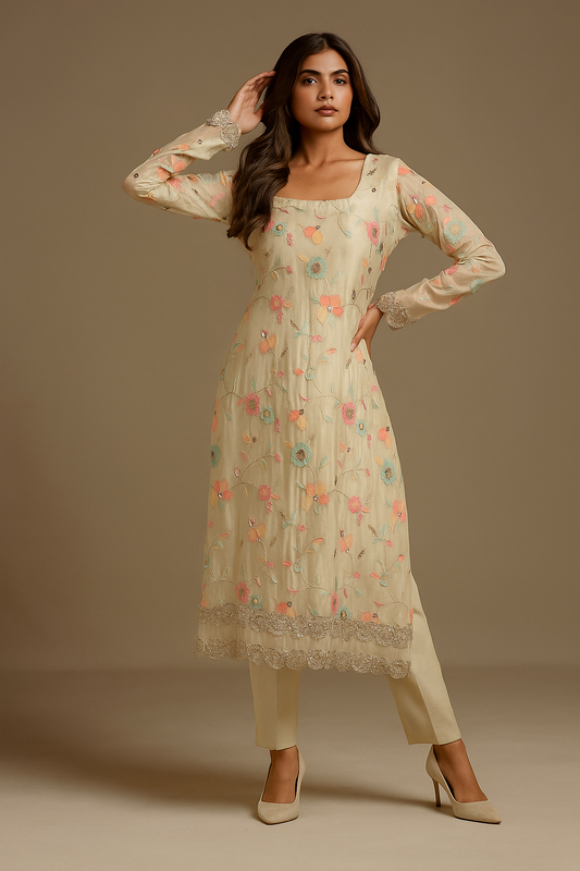 Elegant Muslin Suit Set