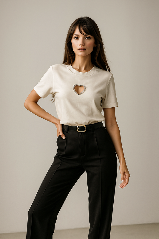 The Heartline Tee (White)