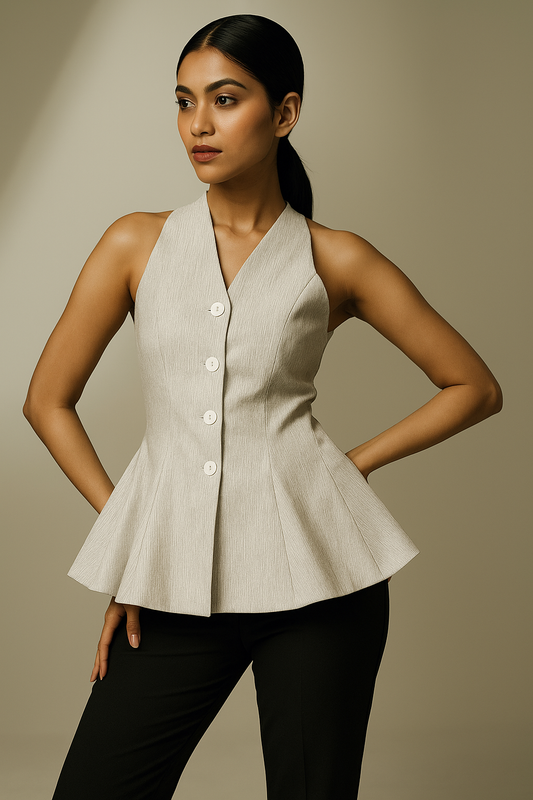 The Ivory Tailored Peplum