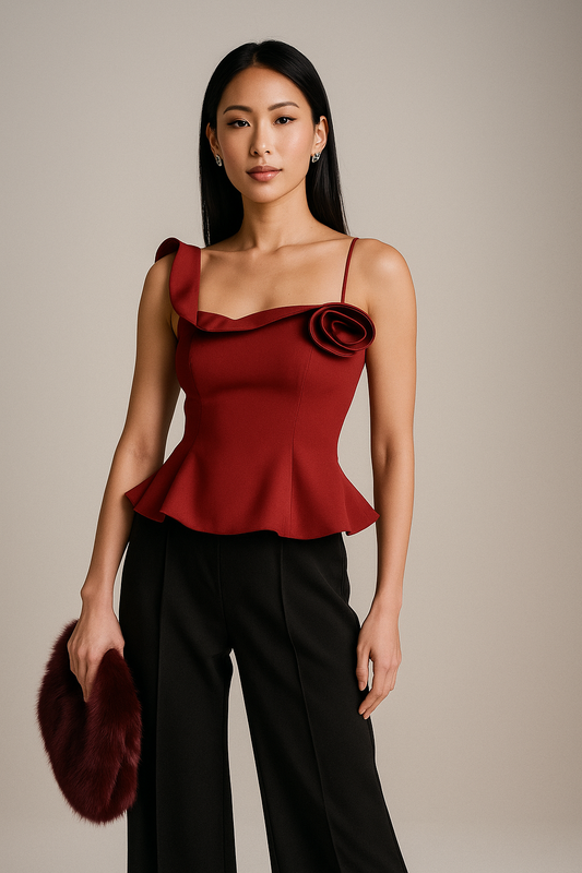 The Rosette Elegance Top