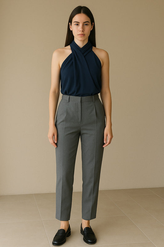 The Sculpted Halter Shell