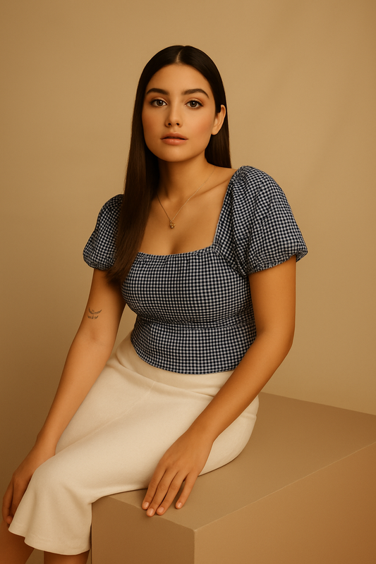 The Dot Bloom Peplum top