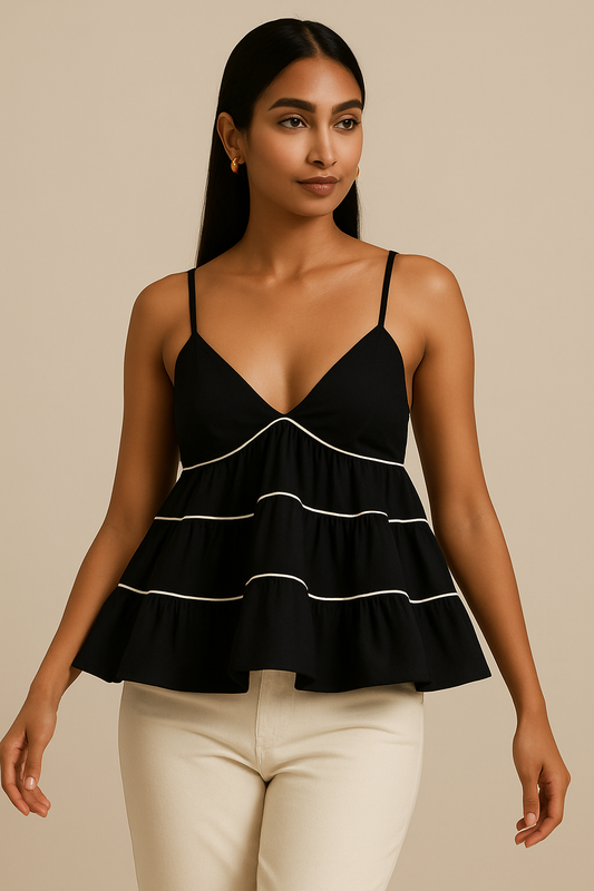 The Noir Cascade Cami